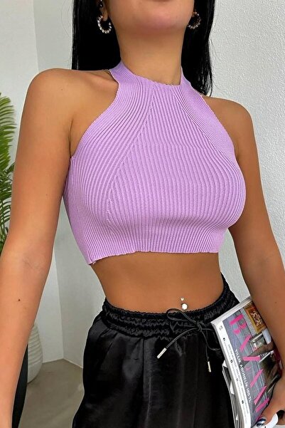 lovebox Ліла трикотажна блуза з зав'язкою на шиї, жіноча, 7012