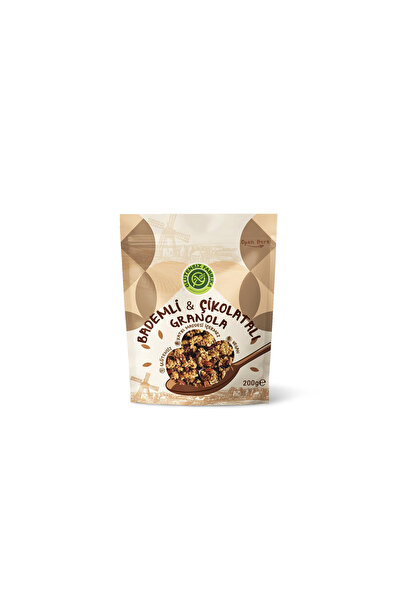 GLUTENSİZ FABRİKA Badem ve Çikolatalı Yulaf & Karabuğday Granola 200 g (Glüte...