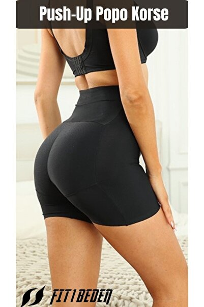 FİT1BEDEN FİTBEDEN Popo Dolgulu Toparlayıcı Dikleştirici Popup Korse Popo Dol...