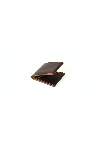 Lethos Leather Genuine Leather Wallet - Minimalist Horizontal Design