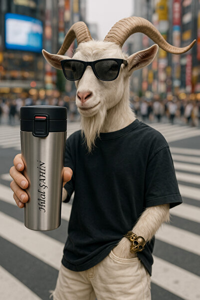 MİSSCAFE Kişiye Özel Snape Filtreli Çift Katmanlı Mug Termos Bardak 380ml