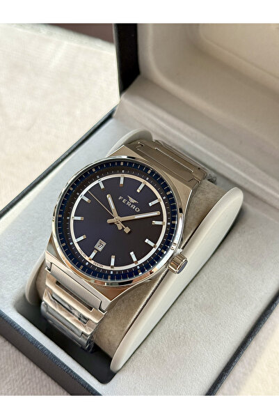 FERRO Gümüş Çelik Kordon Erkek Kol Saati F11592AWT-A3 3ATM Su Geçirmez 2 Yıl ...