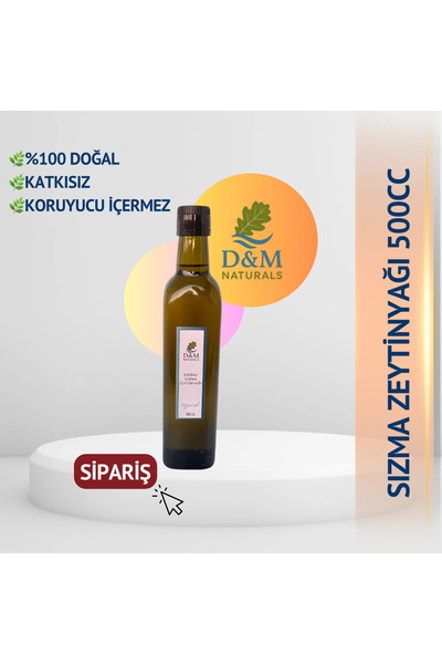 D&M Naturals Doğal Sızma Zeytinyağı | 500cc