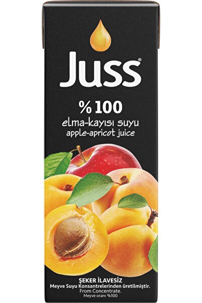 JUSS %100 Elma&kayısı 200ml X 27 Adet