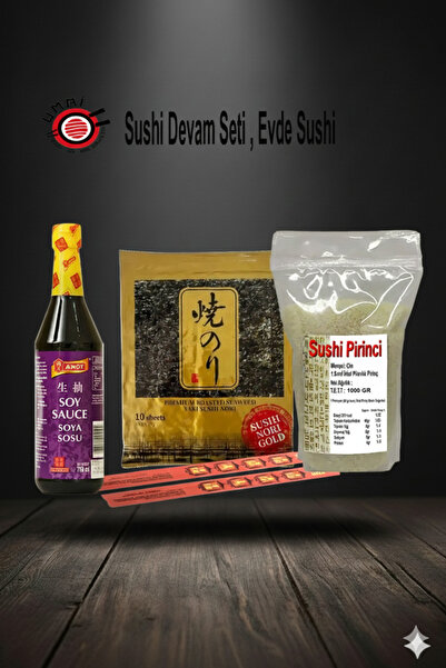 UMAİ Sushi Devam Seti , Evde Sushi.(NORİ,PİR,SOYA625,CHOP2) / Suşi Seti