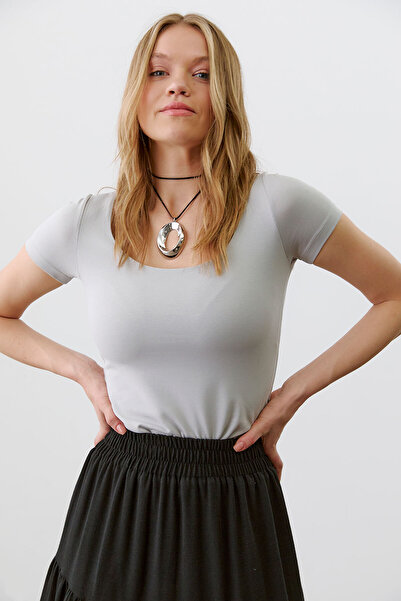 urban focus U Neck Front Double Tshirt