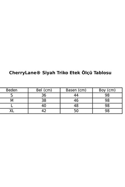 Cherry Lane Black Knitwear Skirt with Ring Detail Lining