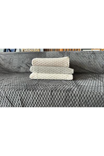 İpekçe Kaymaz Tabanlı Wellsoft Koltuk Örtüsü 170x210 cm – Petek Desen, Modern Kanepe Örtüsü
