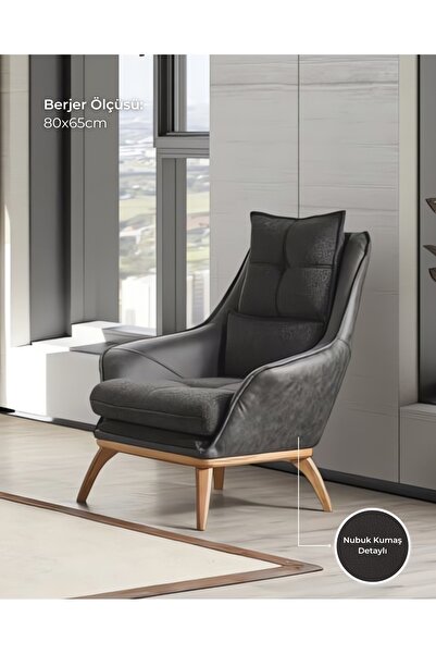 Velura Home Azir Berjer & Tekli Koltuk