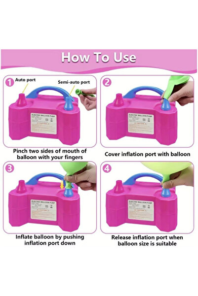OEM Electric Pump for Inflating Balloons and Inflatable Objects, 600W
