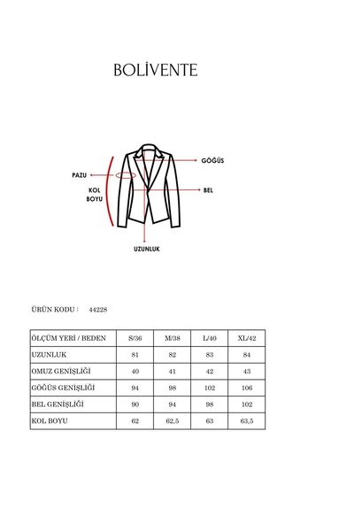 Bolivente Екрю сако с подплата и двойно закопчаване, тъкан оверсайз