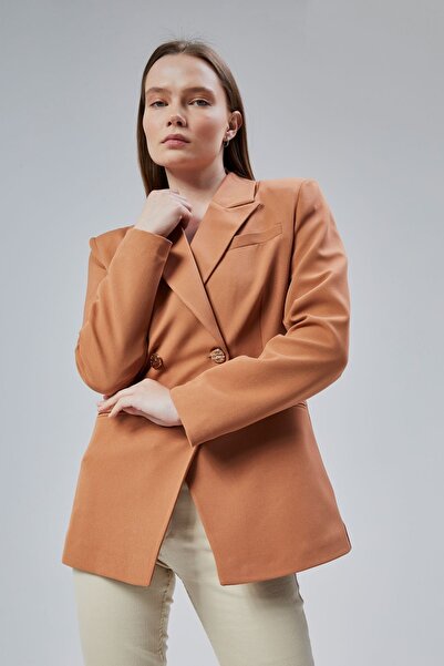 Bolivente Γυναικείο παλτό Oversize Blazer με διπλό στήθος