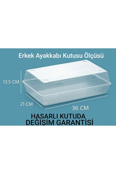 KRM HOME 10 Adet Erkek Ayakkabı Saklama Kutusu - Kadın Bot Saklama Kutusu