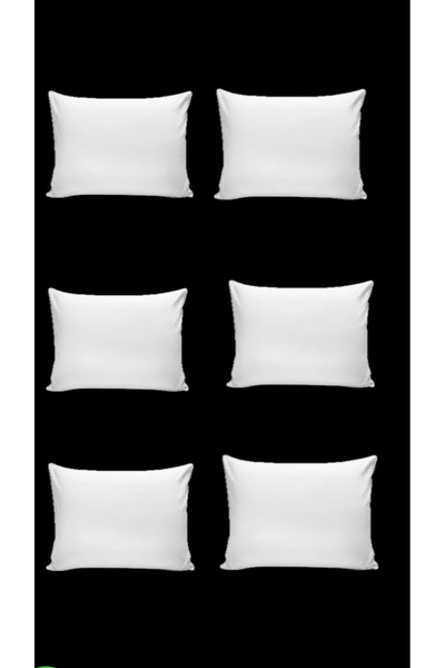ÇIQRIK HOME 6 Pcs Zippered Throw Pillow Pillowcases Set White (Size: 45X45 cm)