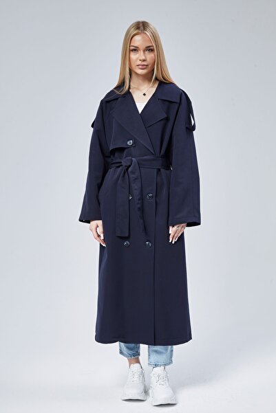 Bolivente Жіночий довгий тренчкот на підкладці в стилі оверсайз