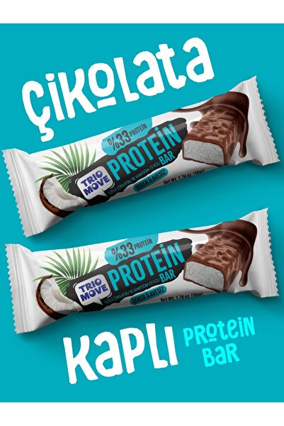 Trio Move %33 Protein Bar Hindistan Cevizli ve Sütlü 50gr - 2 Adet