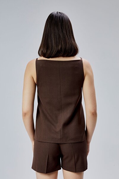 Bolivente Brown Regular Pocket Woven Shorts