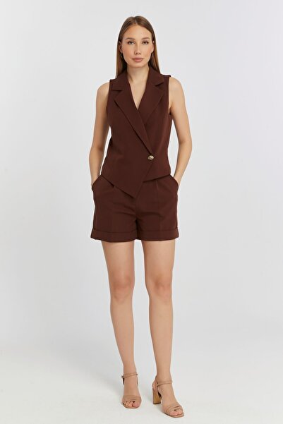 Bolivente Bitter Brown Regular Fit Relaxed Fit Shorts