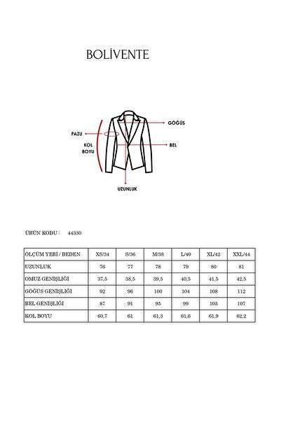 Bolivente Acı Kahve Oversize Dokuma Blazer Ceket
