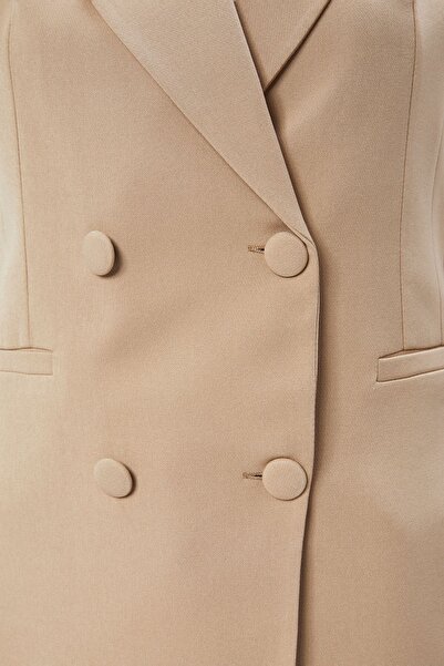 Bolivente Дълга дамска двуредна тъкана жилетка