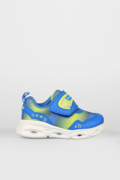 Vicco Kita II Model Işıklı Erkek Bebek ve Çocuk Saks Mavi Spor Ayakkabı