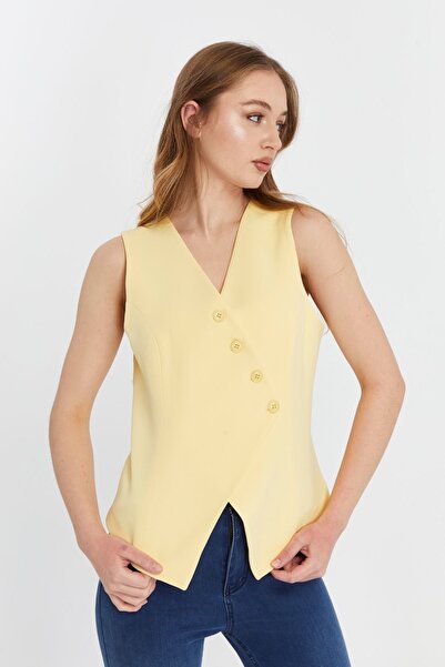 Bolivente Жіночий жилет з V-подібним коміром та ґудзиками