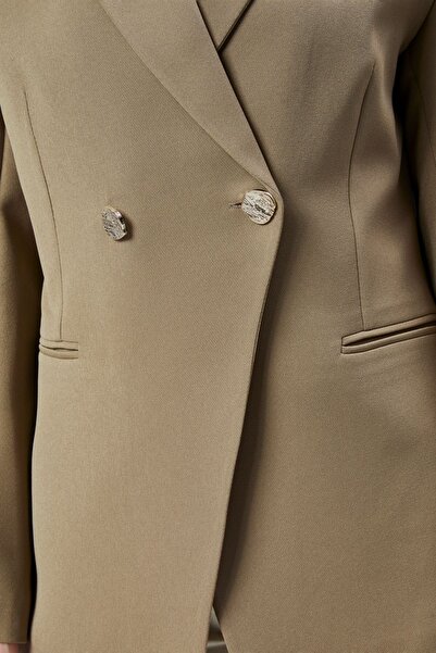 Bolivente Women's Double Breasted Oversize Blazer Jacket