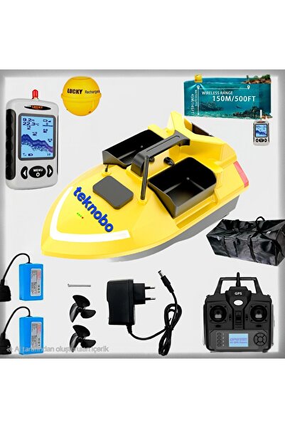TEKNOBO YEMLEME BOTU BALIK BULUCU ORJİNAL LUCKY SONARLI GPS OTOPİLOT EVE DONÜ...