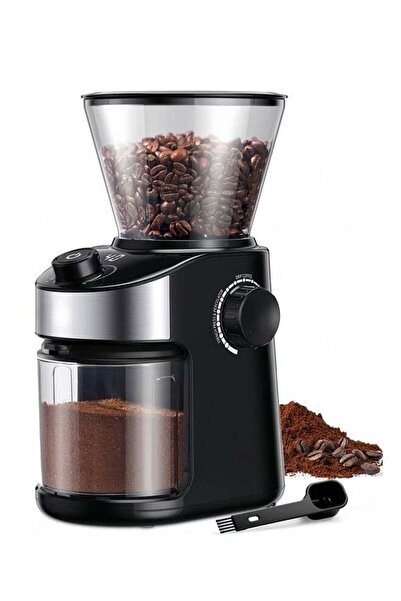 Domuik مطحنة قهوة كهربائية، إعدادات طحن 25 درجة، مطحنة حبوب قهوة منزلية