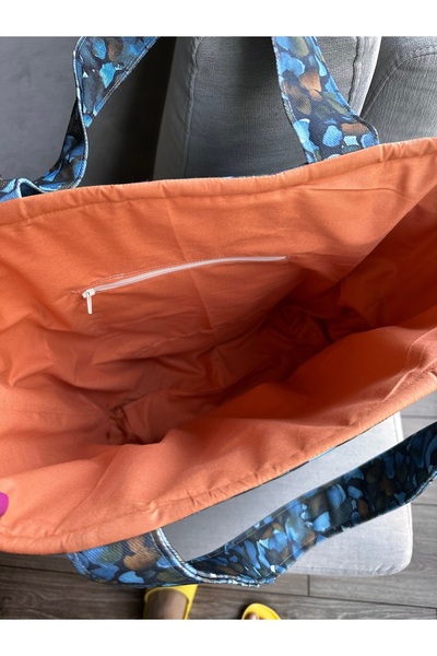 Sonido Design Sonido Kapitone Tote Iç Gözlü Kalın Büyük Boy Alışveriş Seyahat Çanta