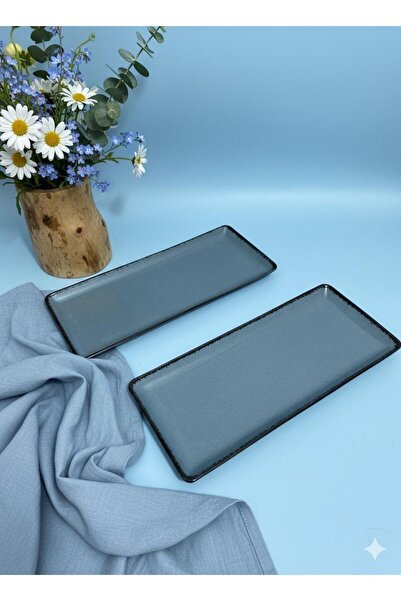 Kütahya Porselen Moderna 2 Parça 35 x 15 Cm Tavuk Dünyası Sunum Tabağı ( Amblemli )