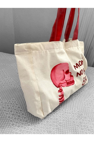 mononoke Skeleton Pattern Cloth Bag