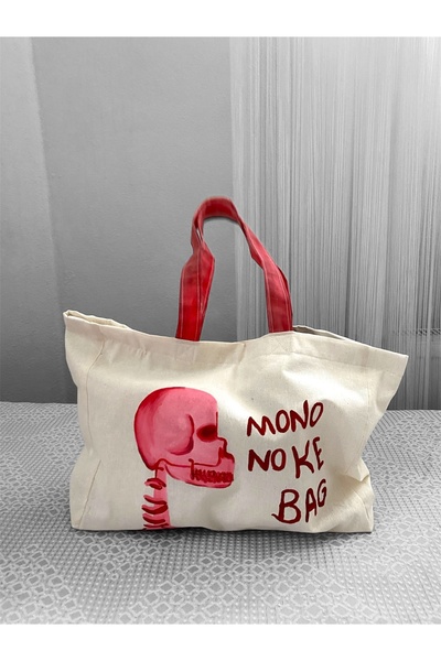 mononoke Skeleton Pattern Cloth Bag