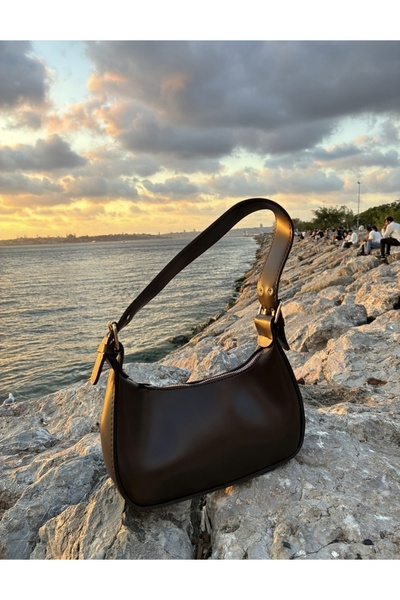 roglu Baget Çanta Oval Omuz Çantası