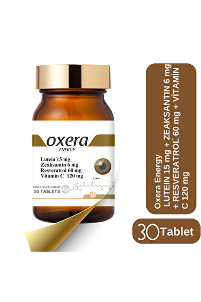 OXERA ENERGY Lutein 15 mg + Zeaksantin 6 mg + Resveratrol 60 mg + Vitamin C 120 mg - 30 Tablet