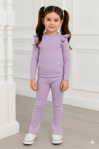 KAMİKAM بدلة بناتي كاجوال أنيقة مع تقارير (يوصى بمقاس واحد أكبر)