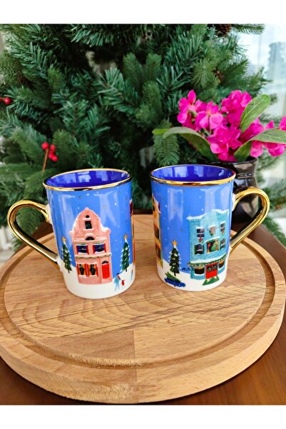 Madame Coco Reve Carol Mug - Colorful - 280 ml - 10X7X10 cm - 1 Piece
