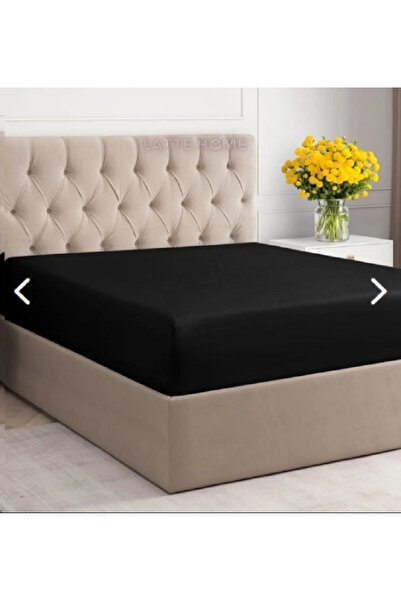 Depomaxx Maxxhome 160X200 Double Elastic Combed Cotton Sheet - Black