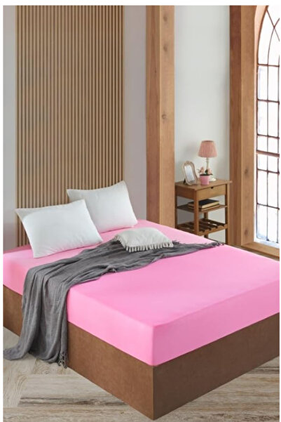 Depomaxx Maxxhome 160X200 Double Elastic Combed Cotton Bed Sheet - Salmon Color