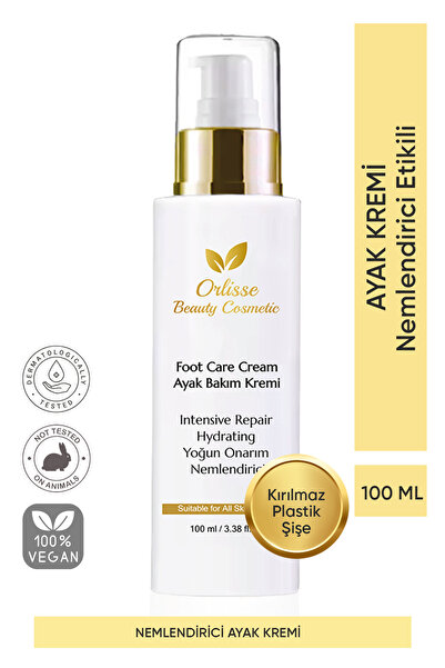 orlisse beauty cosmetic Ayak Bakım Kremi Yoğun Onarım & Derin Nemlendirme