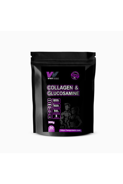 WWP Collagen & Glucosamine, Kolajen & Glukozamin Destek Tozu - 300g – Kavun Aromalı.