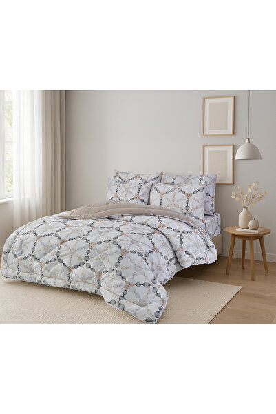 Arma Concept Double Luxury Beige Color Wellsoft Quilt Double Sided 195 X 215 + 2 Pillowcases