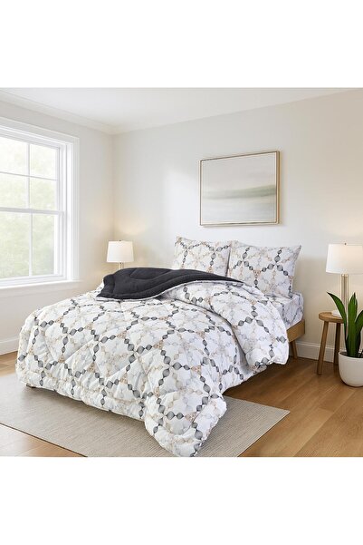 Arma Concept Double-Sided Luxury Quilt Honeycomb Pattern (195X215) + 2 Pillow...