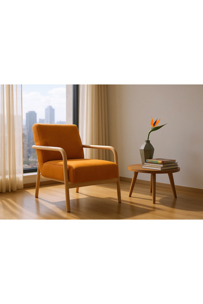 BLEG Dora İskandinav Tarzı Masif Kayın Berjer – Hazır Kurulum