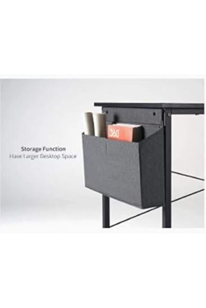 AGD Modern and Simple Computer Desk Laptop Table Home Office Workstation Study Desk with Storage Bag - B