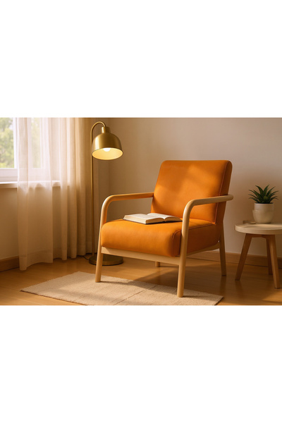 BLEG Dora İskandinav Tarzı Masif Kayın Berjer – Hazır Kurulum