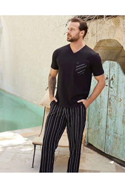 Aydoğan 100% Cotton Men's Short Sleeve Pajama Set Style and Comfort in One