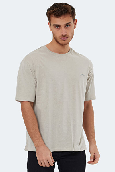 Slazenger Σετ KAISER με 5 ανδρικά μπλουζάκια Oversize Λευκό - Μαύρο - Γκρι πέτρα - Μπλε ναυτικό - Σκούρο πράσινο