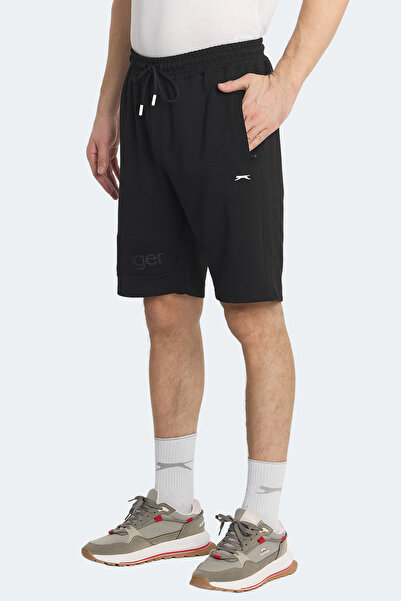 Slazenger Nuka Men's Capri Black Shorts with Pockets