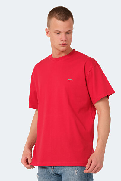 Slazenger KULANA Oversize Ανδρικό Oversize Κόκκινο T-Shirt